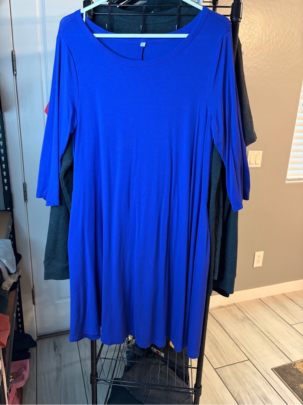 Amazon Women's Cobalt Blue Scoop Neck Tunic